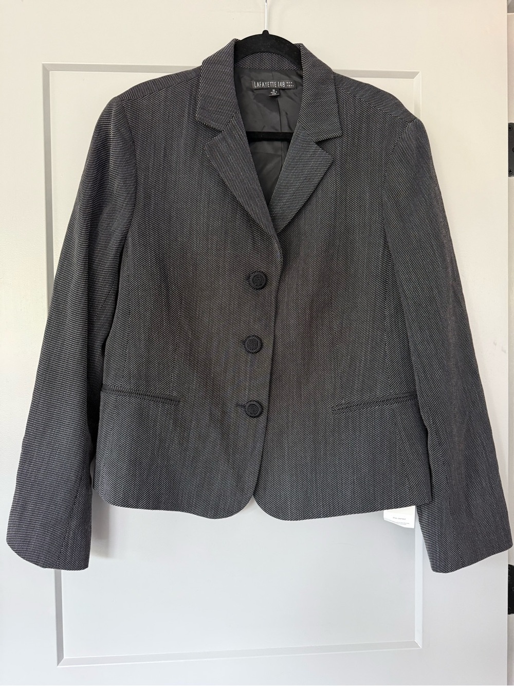 Lafayette 148 New York Blaze Wool Sz 16 Quiet Luxury Office Classic